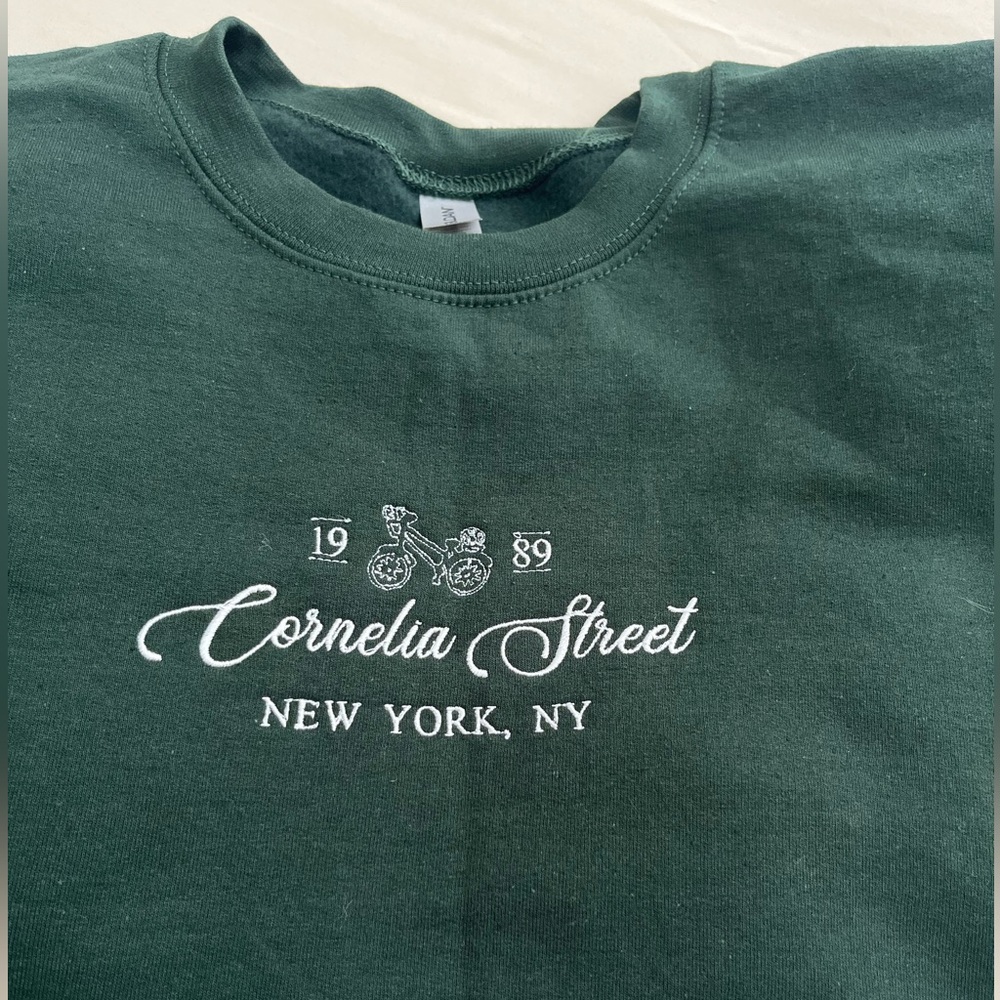 Cornelia Street Embroidered Taylor Swift Crewneck XL